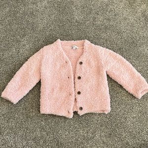Great condition! Noppies baby cozy light pink button cardigan, size 3-6M